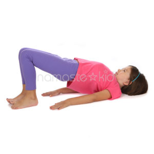 Bridge Pose  Kids' Yoga Poses, Yoga for Classrooms - Namaste Kid