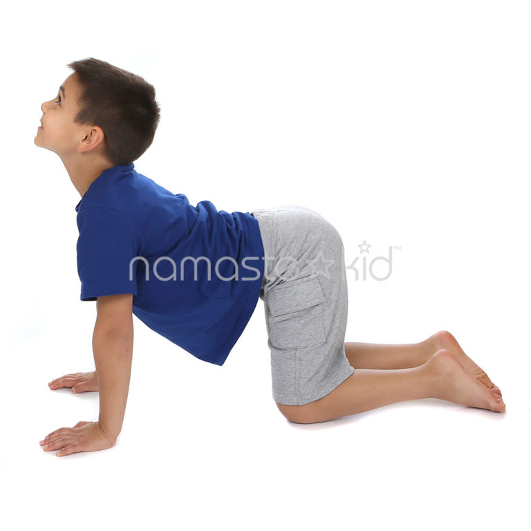 Cow Pose | Kids' Yoga Poses, Yoga for Classrooms - Namaste Kid