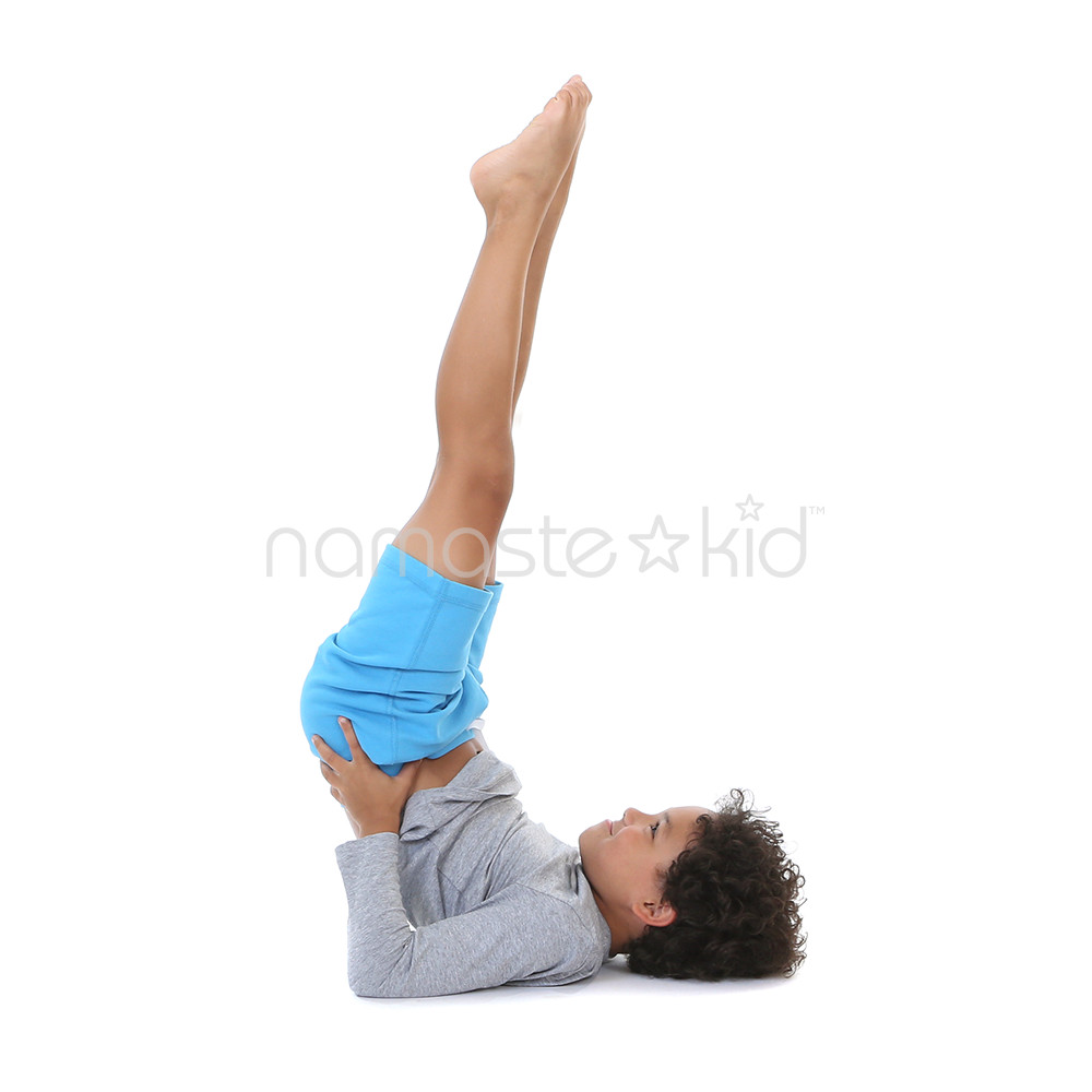 Shoulderstand  Kids' Yoga Poses, Yoga for Classrooms - Namaste Kid