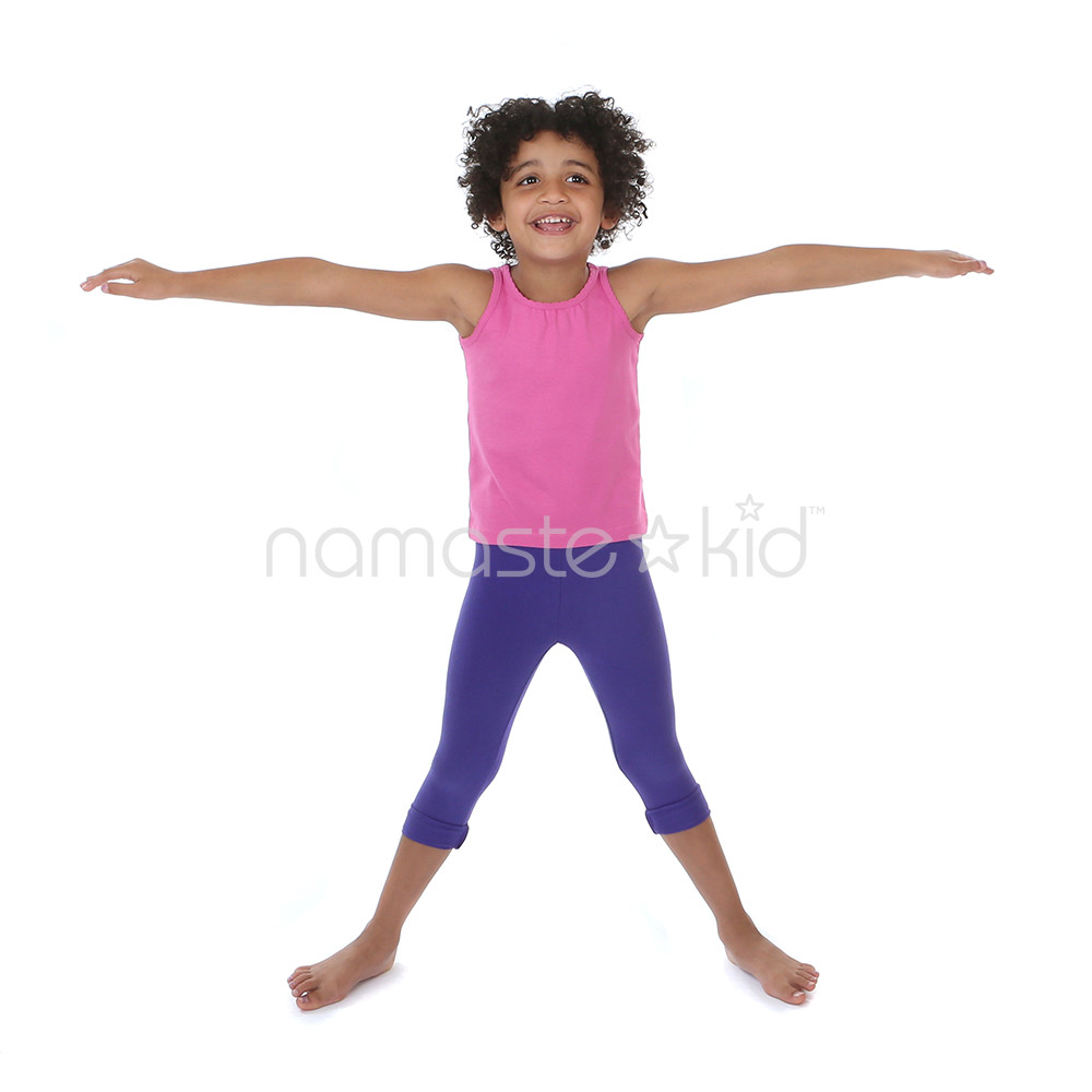 Kids doing simple yoga poses Royalty Free Vector Image