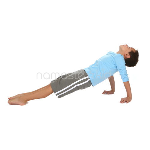 Upward Plank Pose | Kids' Yoga Poses, Yoga for Classrooms - Namaste Kid