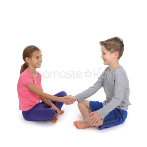 Handshake Challenge Kids Yoga